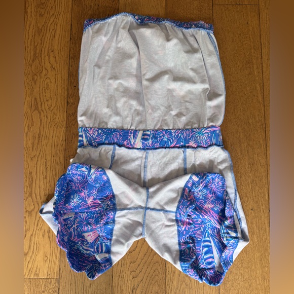 Lilly Pulitzer Jace Strapless Romper SZ S Boca Blue Its A Sailabration - Picture 11 of 14